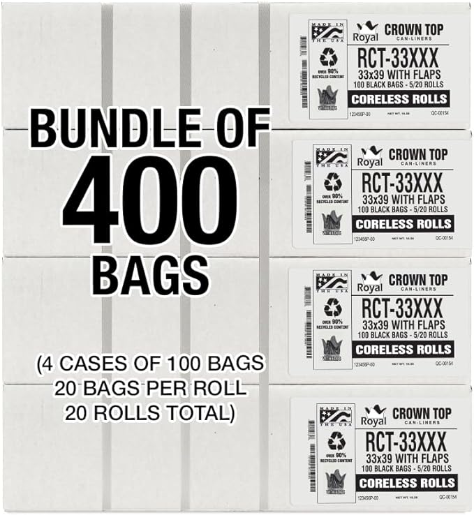 Heavy Duty 33 Gallon Trash Bags
