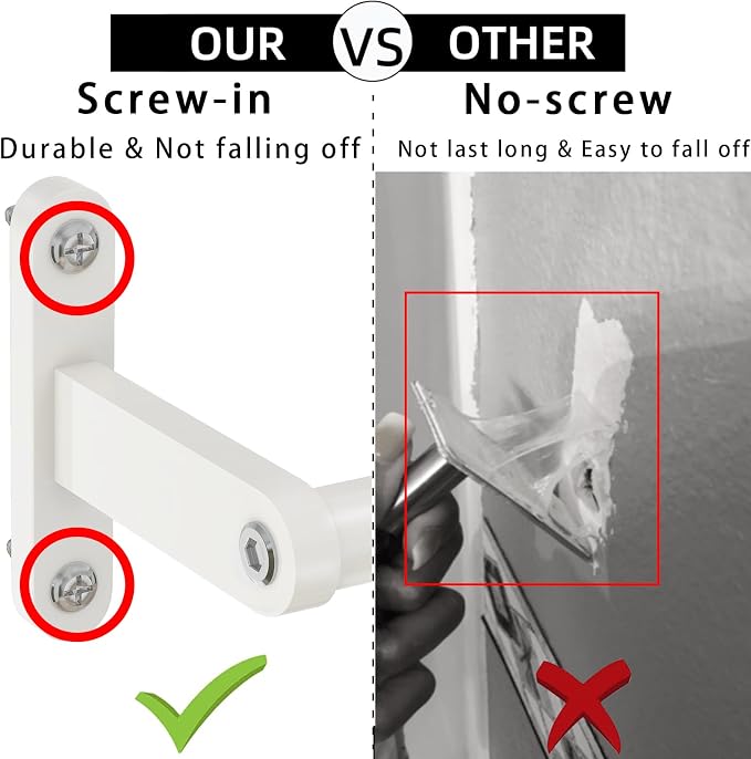 White Towel Bar 16 Inch, KLJKPA Towel Bar for Bathroom Wall Hanging Bath Towels, Stainless Steel Heavy Duty Single Towel Rod