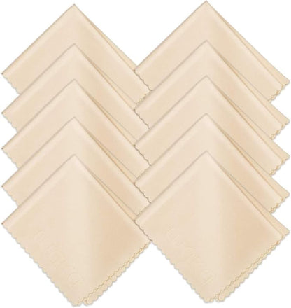 waka 10 Pack Upgraded Microfiber Cleaning Cloth, 6x7 Lint Free Cloth