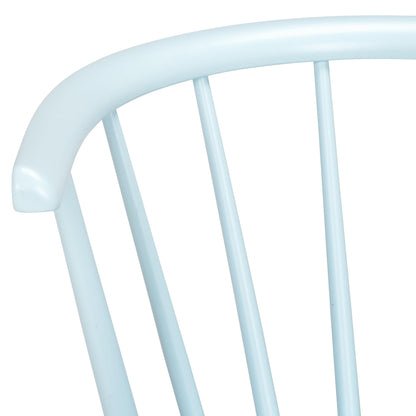 SAFAVIEH Furniture - Blanchard Side Chair Set of 2 - Pale Blue - Solid Wood - Modern Clean-Line Design - Ideal for Dining Room, Kitchen, Living Room, 17.9" Seat Height (AMH8512G-SET2)
