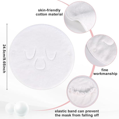 Face Steaming Towel, 4 Pack Reusable Face Towel Cold Hot Compress Facial