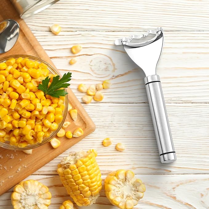 2026 Upgraded Corn Peeler, Stainless Steel Corn Cob Stripper Tool Corn Thresher from the Cob, Fast Corn Cob Separator (2 PCS)