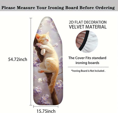 Nuxovilar Sleeping Orange Kitten Among Blossoms Ironing Board Cover, This Cover