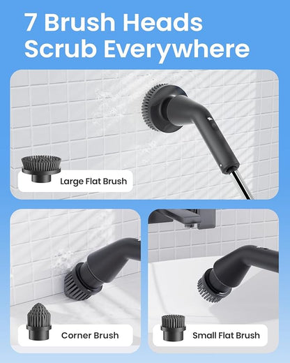 Leebein Electric Spin Scrubber, Cordless Cleaning Brush