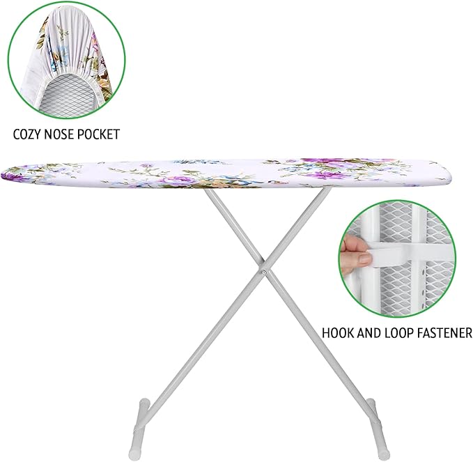 Ironing Board Cover and Pad 15x54 Inch Standard Ironing Board Cover