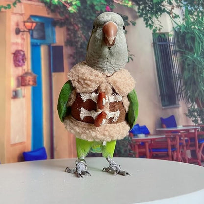 Bird Diaper Flight Suit Parrot Costume pet Animal Costume, Applicable to Birds and Parrots Warm Supplies. (L)