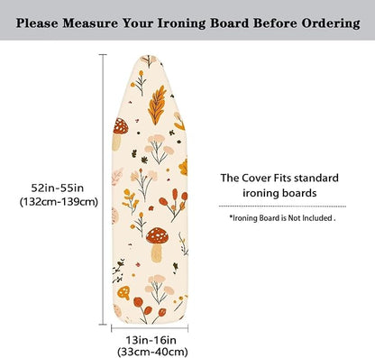Iron Board Pad, Elastic Edge Ironing Board Cover, Full Size Scorch Resistant