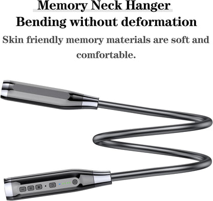 Kinobo Neckband Bluetooth Headphones，6.0 Bluetooth 120 Hours Playtime，IPX7 Sports Waterproof Earbuds with Microphone Noise Cancelling with TF Card Slot ，HiFi Stereo (Black)
