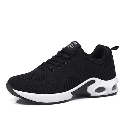 FLARUT Running Shoes Womens Lightweight Fashion Sport Sneakers Casual Walking Athletic Non Slip(Black, EU40)