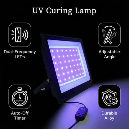 Intmo 3D Printer UV Resin Curing Light with Timer,for SLA DLP LCD 3D Printer Solidify Photosensitive Resin, 30W 365 to 405nm UV Lamp, DIY Curing Enclosure,Large