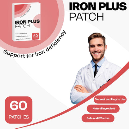 FitEval Iron Topical Patch – Easy to Use, 60 Days Supply – Sugar-Free, Latex-Free, Natural Alternative – Supports Daily Wellness & Vitality