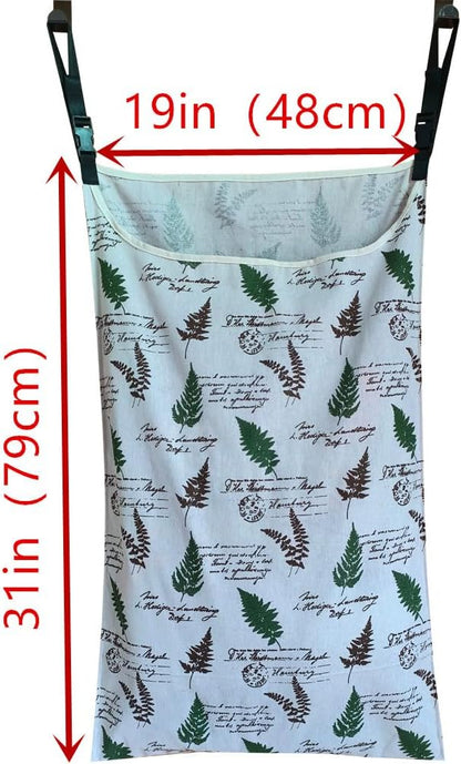 This Innovative Hamper Hangs From Rails, Doors And Hooks.HDHYK Hanging Laundry