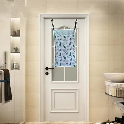 This Innovative Hamper Hangs From Rails, Doors And Hooks.HDHYK Hanging Laundry