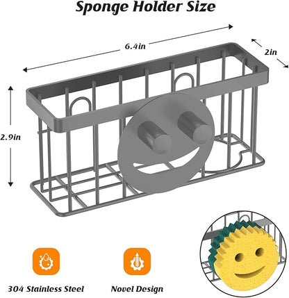 Sponge Holder Smiley Face, Sink Caddy