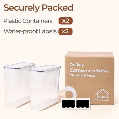ComSaf Cereal Storage Containers Set – Airtight Food Storage