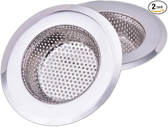 4.5 Inch Diameter Rim Heavy Duty Stainless Steel Kitchen Sink Basket Strainer
