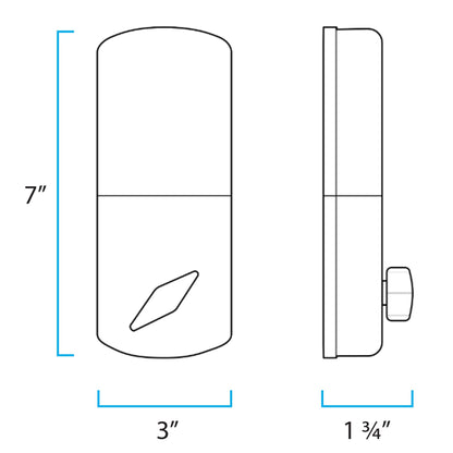 MiLocks DFL-02SN Electronic Touchpad Entry Keyless Deadbolt and Passage Lever Combo, Satin Nickel,7 x 4.5 x 10 inches