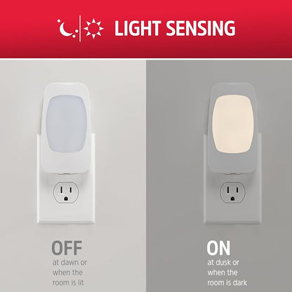 Energizer 4-in-1 LED Power Failure Night Light, 1 Pack, Plug-in, Light Sensing, Auto On/Off, Foldable Plug, Soft White, Emergency Flashlight, Tabletop Light, Hurricane, Storm, Tornado, 38511