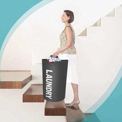 StorageRight 75L Large Laundry Basket, Laundry Hamper, Dirty Clothes Hamper