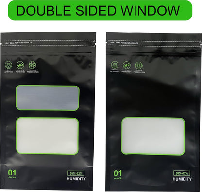Lock & Seal 20 Pack Reusable Food Storage Bags - Heat Sealable, 1 oz, 6" x 9.8" x 3.15" Inch