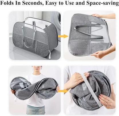 95L Collapsible Laundry Basket, Foldable Pop-Up Hamper