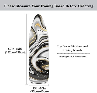 Fashion Ironing Board Covers Standard Size 15x54, Stain Resistant, Snug Fit