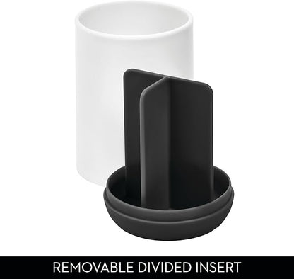 iDesign Toothbrush Holder with 3 Divided Sections