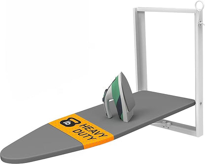 Xabitat Wall Mounted Ironing Board, 36.2" X 12.2" Compact Mount Fold Down Iron