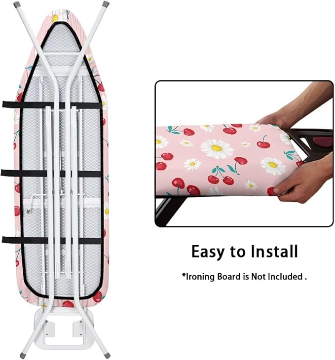Daisy Cherry Ironing Board Cover and Pad Soft Fabric Cover
