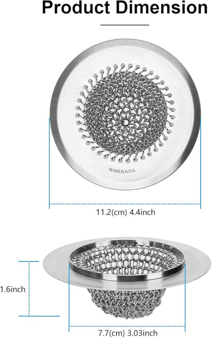 Revolutionary Kitchen Sink Drain Strainer, Patented Reversible Kitchen Sink