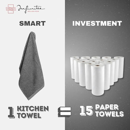 Infinitee Xclusives 100% Cotton Kitchen Towels