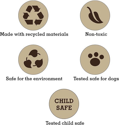Durable Tough Cotton Canvas Squeaky Dog Toys, Eco-Friendly Interactive 2-Pack Chew Toy Set for Small, Medium & Large Dogs, Ducky & Dawgy (White)