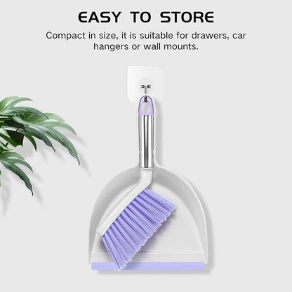 NACENA Mini Broom and Dustpan Set, Small Dust Pan and Brush Set