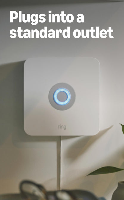 Ring Alarm Base Station (2nd Gen) — 104 dB Siren, Built-in Backup Battery, Connects to Ring Alarm Sensors and Keypad, sold separately