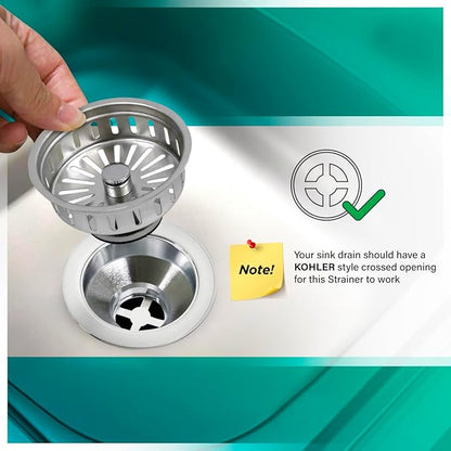Highcraft 97353 Kitchen Sink Basket Strainer Replacement