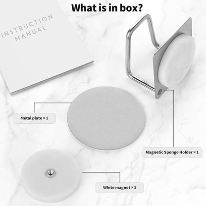 Magnetic Sponge Holder for Kitchen Sink, Kitchen Accessories, Dish Sponge