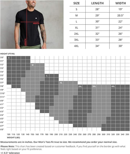 INTO THE AM Premium Men's Fitted Crew Neck Plain Essential Tees - Modern Fit Fresh Classic Short Sleeve T-Shirts for Men (Black, X-Large)