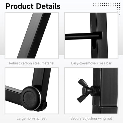 6-Tier Ribbon Holder, Large Capacity Ribbon Storage Rack, Height Adjustable Metal Spool Organizer, Countertop Ribbon Display Shelf Wrapping Paper Holder for Flower Store, Craft Room, Cake Shop