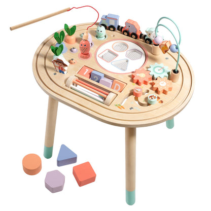 Dmitoora® 10 in 1 Montessori Toys for 1 Year Old Activity Table