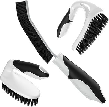 Scrub Brush Set, Heavy Duty Scrub Brushes Crevice Cleaning Brush