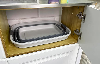 SAMMART Collapsible Plastic Laundry Basket