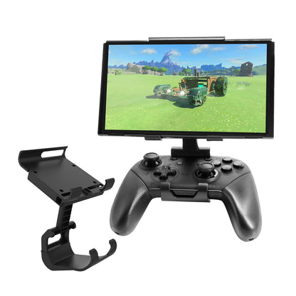 J&TOP Adjustable Mount Clip for Switch Official Pro Controller, The Original Pro Controller Clip Mount Compatible with Nintendo Switch/OLED/Lite,Black