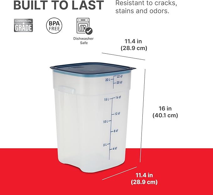 Cambro FreshPro 22 Quart Food Storage Container