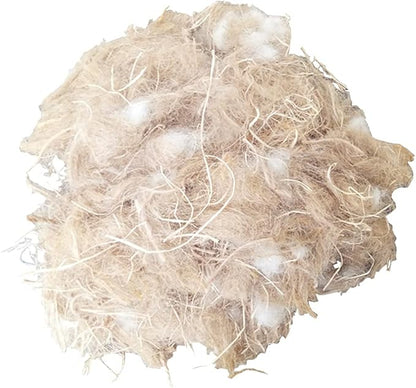 YJJKJ Natural Mixing Nesting Material Pads for Bird Nest, Bird Nest Nesting Liners Great for Nest Building and Hideouts (80G / 2.8OZ)