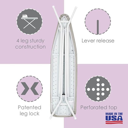 Full Size Ironing Board Made in USA – Space Gray by Seymour Home Products 4