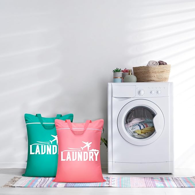 Fiodrimy 2 Pcs Large Travel Laundry Bags