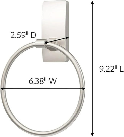 Command Hand Towel Holder Satin Nickel