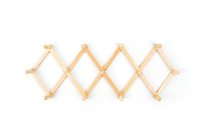 Fox Run Expanding Beechwood Coffee Mug Wall Rack