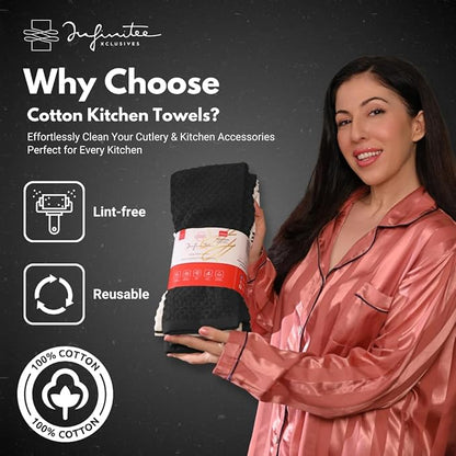 Infinitee Xclusives 100% Cotton Kitchen Towels