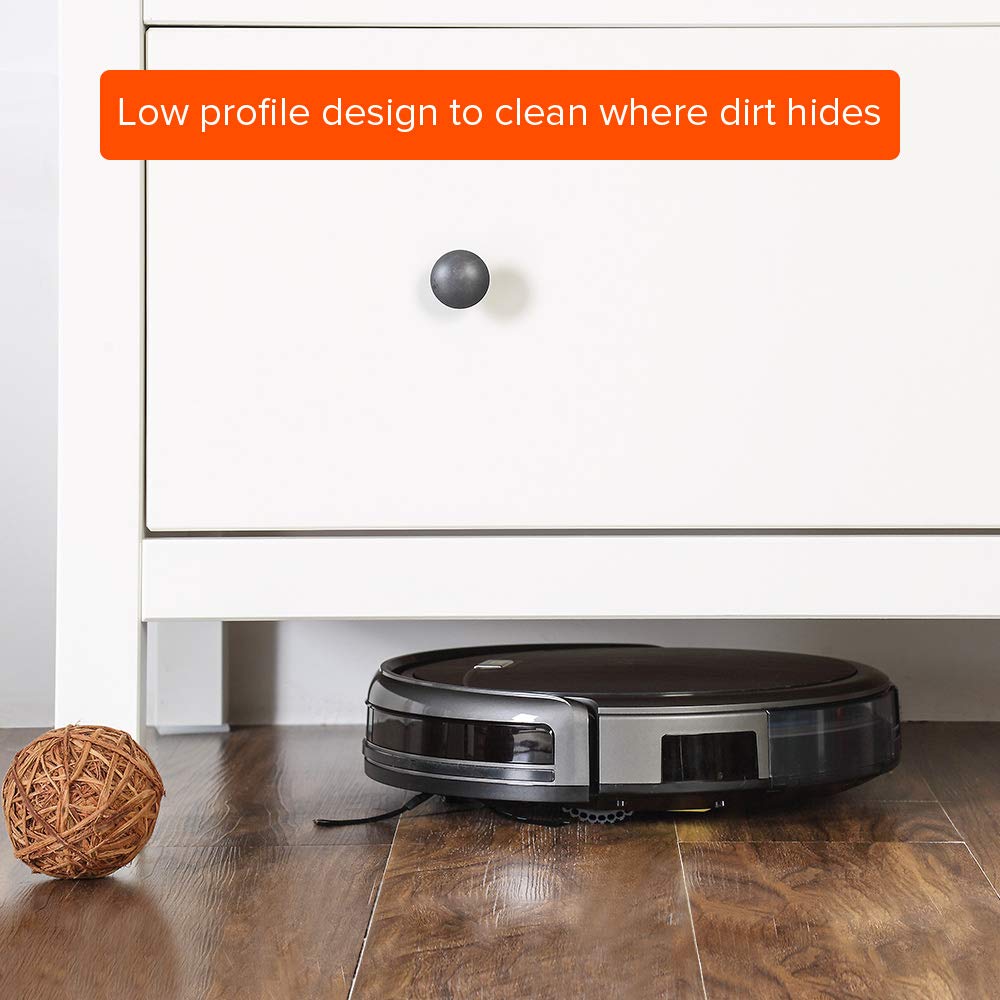 ILIFE V2 Robot Vacuum Cleaner, Tangle-Free Suction, 120 Mins Runtime, Slim, Self-Charging Robotic Vacuum Cleaner, Ideal for Pet Hair and Hard Floors